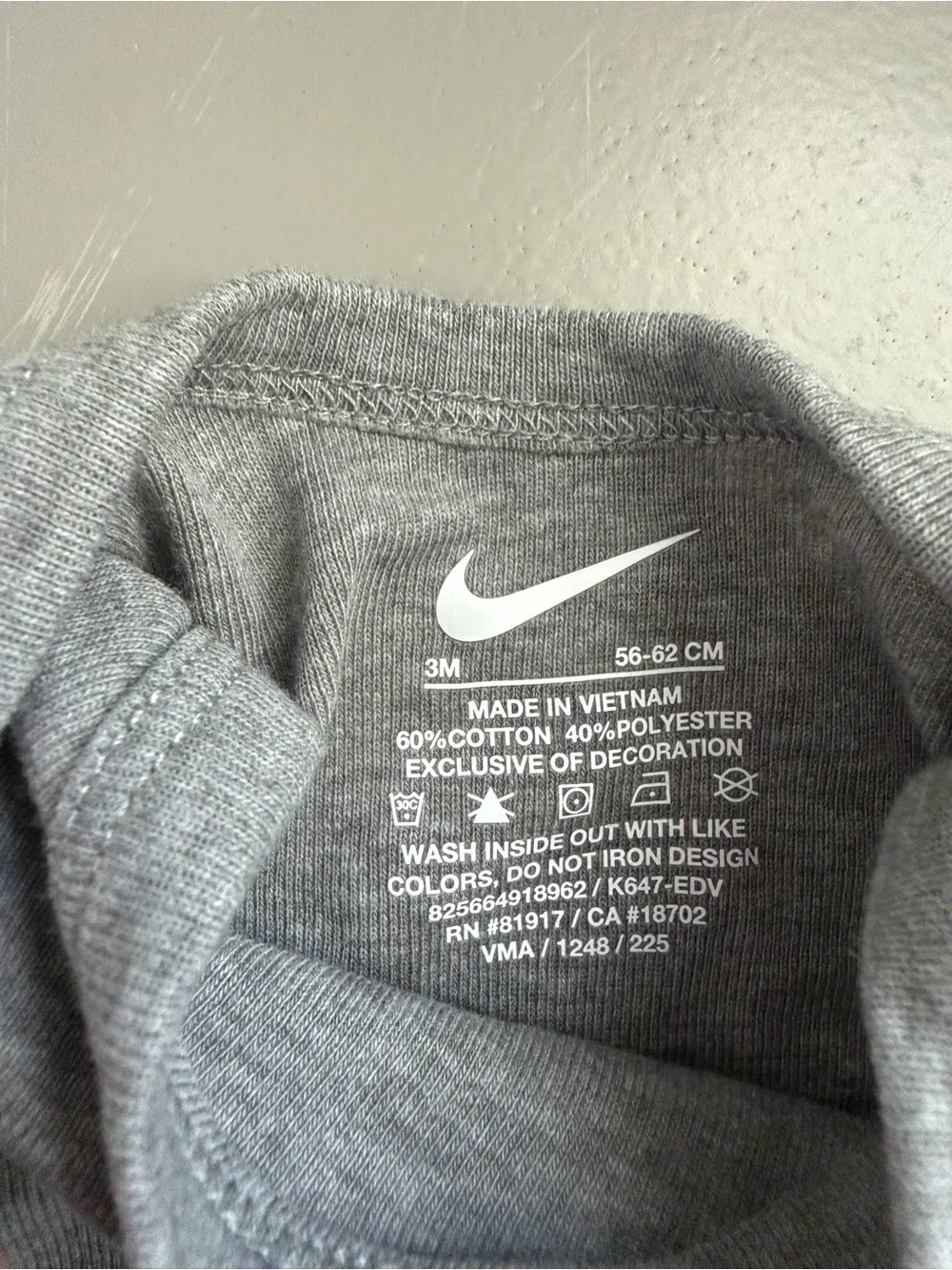 Nike Baby One-Piece Bodysuit Trio - Gray, Cream, Light Green